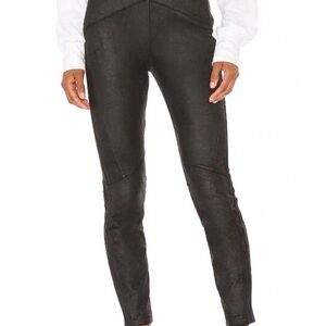 NWT. Free People Faux Leather Black Leggings